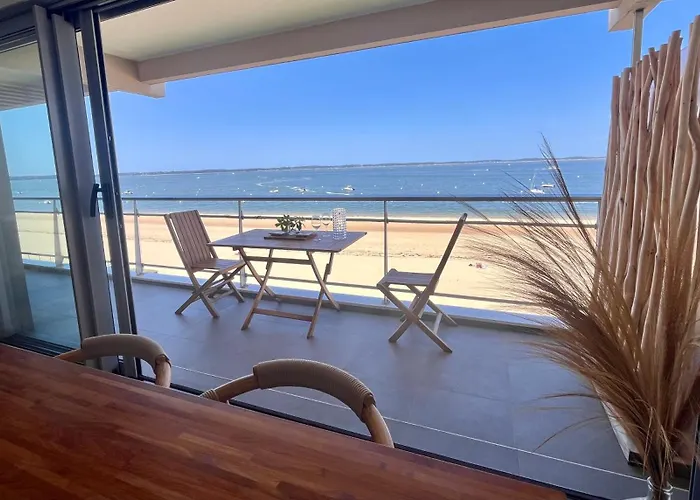 Апартаменти Premiere Ligne Acces Prive Et Direct A La Vue Аркашон