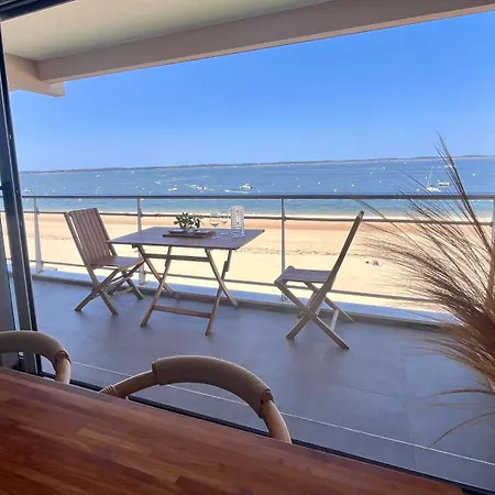 Апартаменти Premiere Ligne Acces Prive Et Direct A La Vue Аркашон